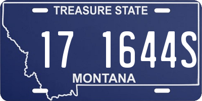 MT license plate 171644S