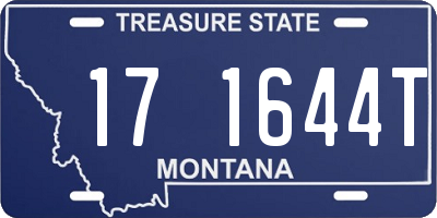 MT license plate 171644T