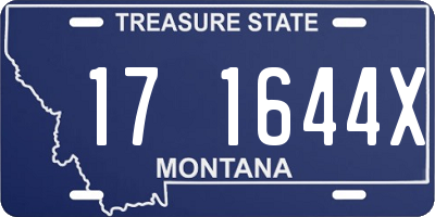 MT license plate 171644X