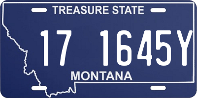 MT license plate 171645Y