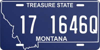 MT license plate 171646Q