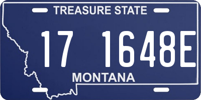 MT license plate 171648E
