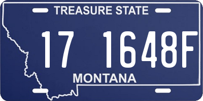 MT license plate 171648F