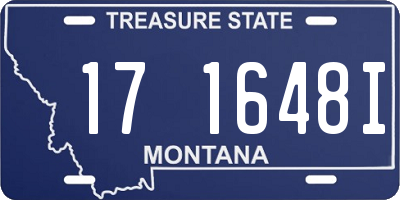 MT license plate 171648I