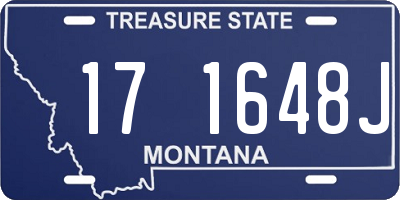 MT license plate 171648J