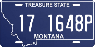 MT license plate 171648P