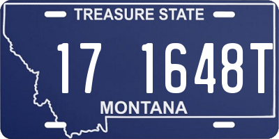 MT license plate 171648T