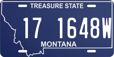 MT license plate 171648W