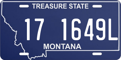 MT license plate 171649L