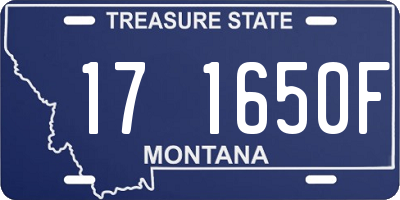 MT license plate 171650F