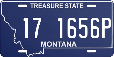 MT license plate 171656P