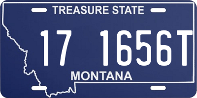 MT license plate 171656T