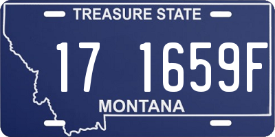 MT license plate 171659F