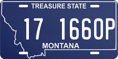 MT license plate 171660P