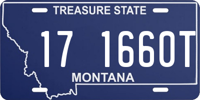 MT license plate 171660T