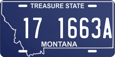 MT license plate 171663A