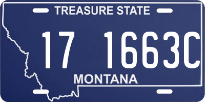 MT license plate 171663C