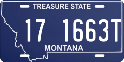 MT license plate 171663T