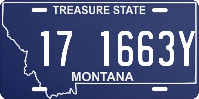 MT license plate 171663Y