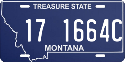 MT license plate 171664C