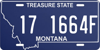 MT license plate 171664F