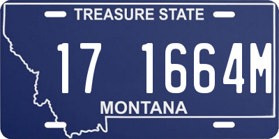 MT license plate 171664M