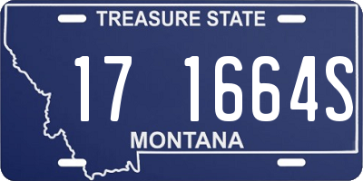 MT license plate 171664S