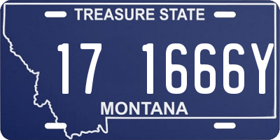 MT license plate 171666Y