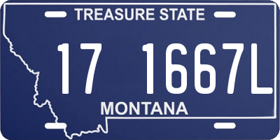 MT license plate 171667L