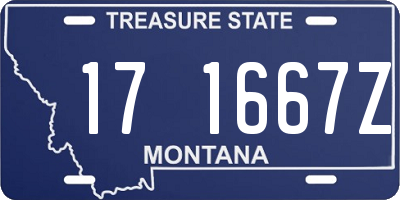 MT license plate 171667Z