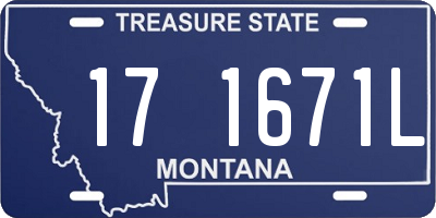 MT license plate 171671L