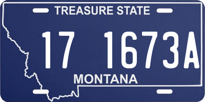MT license plate 171673A