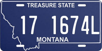 MT license plate 171674L