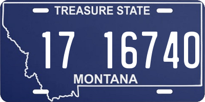MT license plate 171674O