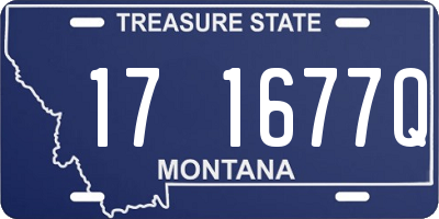 MT license plate 171677Q