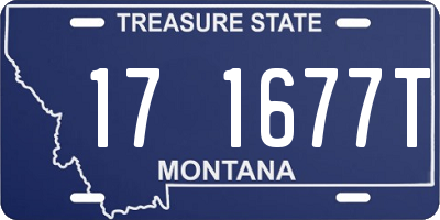 MT license plate 171677T