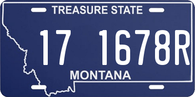 MT license plate 171678R