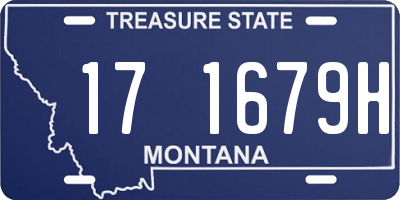 MT license plate 171679H