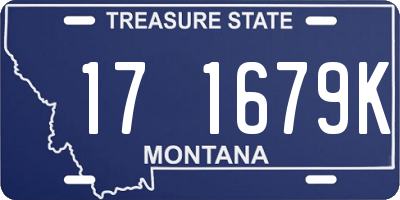 MT license plate 171679K