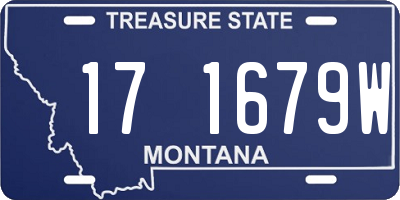 MT license plate 171679W