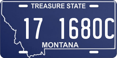 MT license plate 171680C