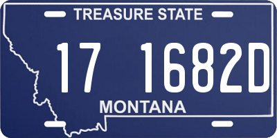 MT license plate 171682D