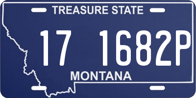 MT license plate 171682P