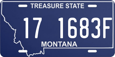 MT license plate 171683F