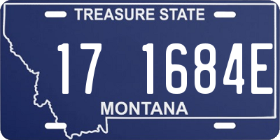 MT license plate 171684E