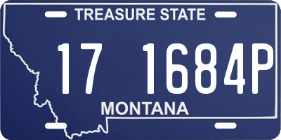 MT license plate 171684P