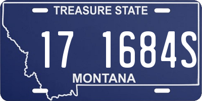 MT license plate 171684S