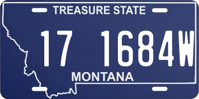 MT license plate 171684W