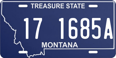 MT license plate 171685A