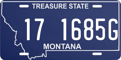 MT license plate 171685G